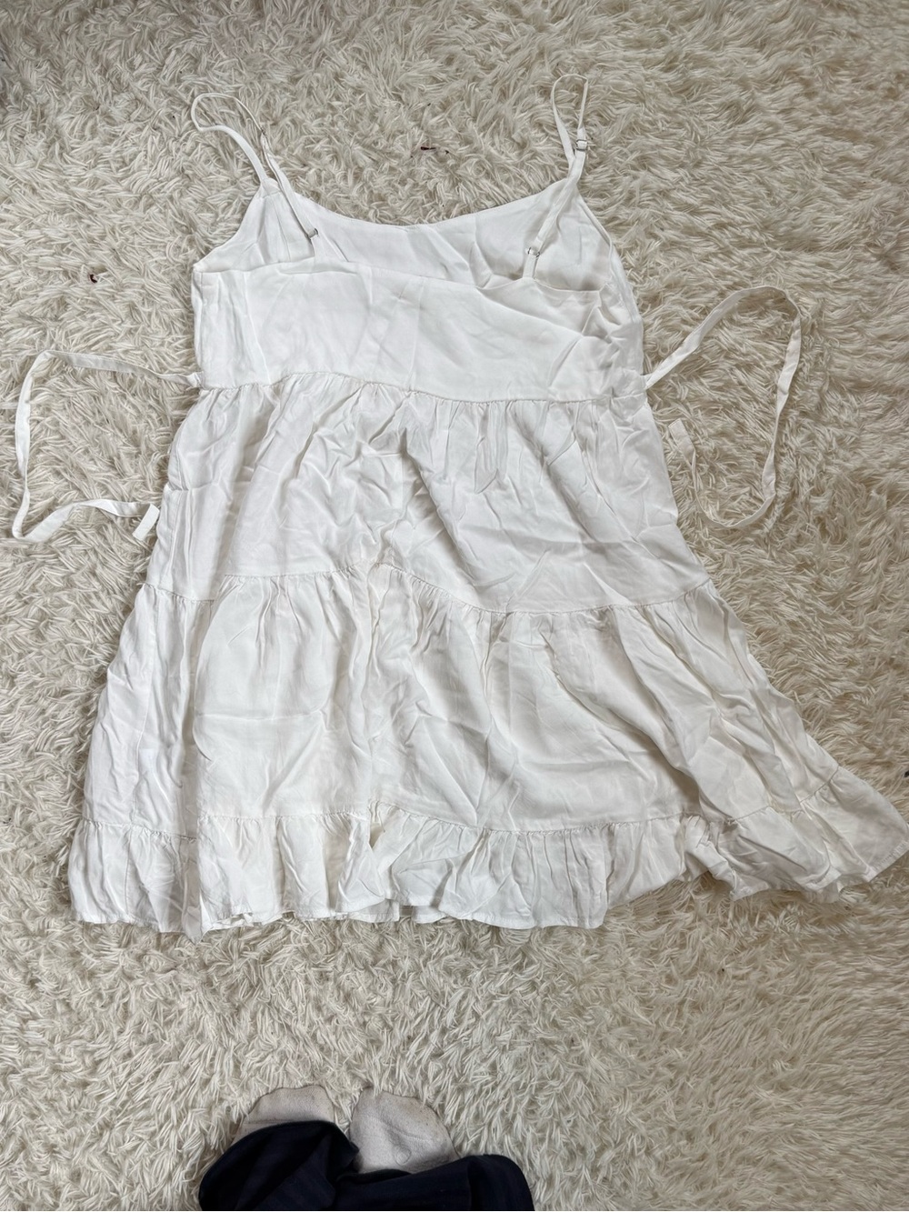 BNWT Brandy Melville White Tiered Dres - Picture 4 of 4